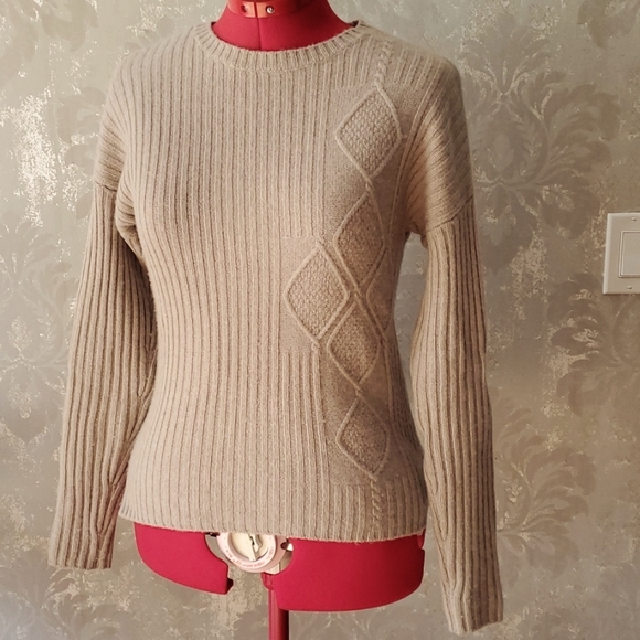 ALLAWAY Beige cashmere sweater size S - Picture 1 of 12